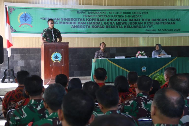 Dandim Sleman Resmi Buka RAT Ke-56, Dorong Koperasi Kartika B-10 Medari Maju Bersama!