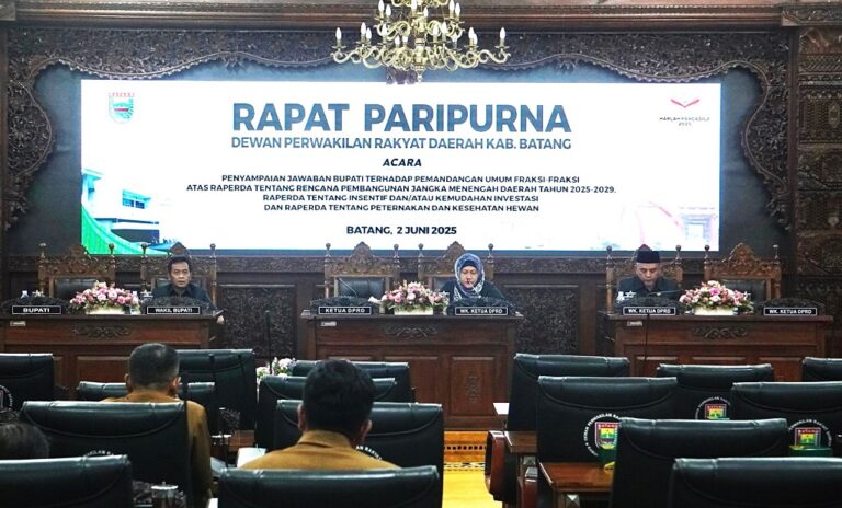 Wabup Batang Jawab Pandangan Fraksi Soal RPJMD 2025-2029: Siap Wujudkan Batang Berdaya Saing