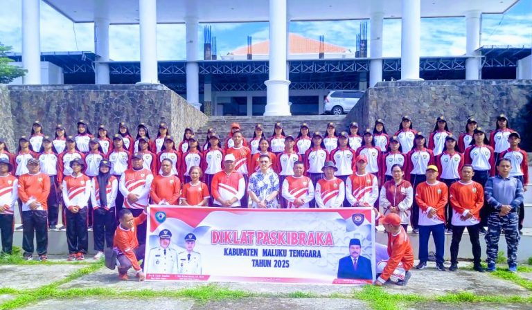 Paskibraka Malra Latihan Penuh Semangat, Siap Sukseskan HUT ke-80 RI