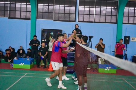 ATR/BPN Melaju ke Semifinal Kejuaraan Bulutangkis HUT ke-54 KORPRI
